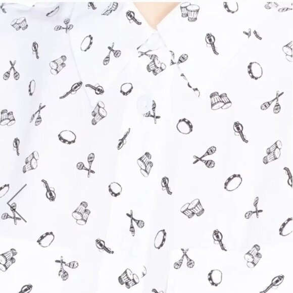 EQUIPMENT 100% Silk Instrument Music Band Sleeveless Tank Blouse size Small - Picture 2 of 8